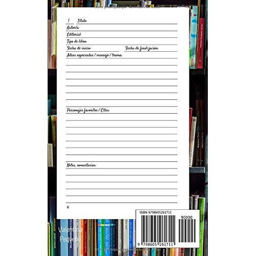 Cuaderno de Lecturas Mis Libros: Diario Para Los Amantes de La Lectura (Spanish Edition)