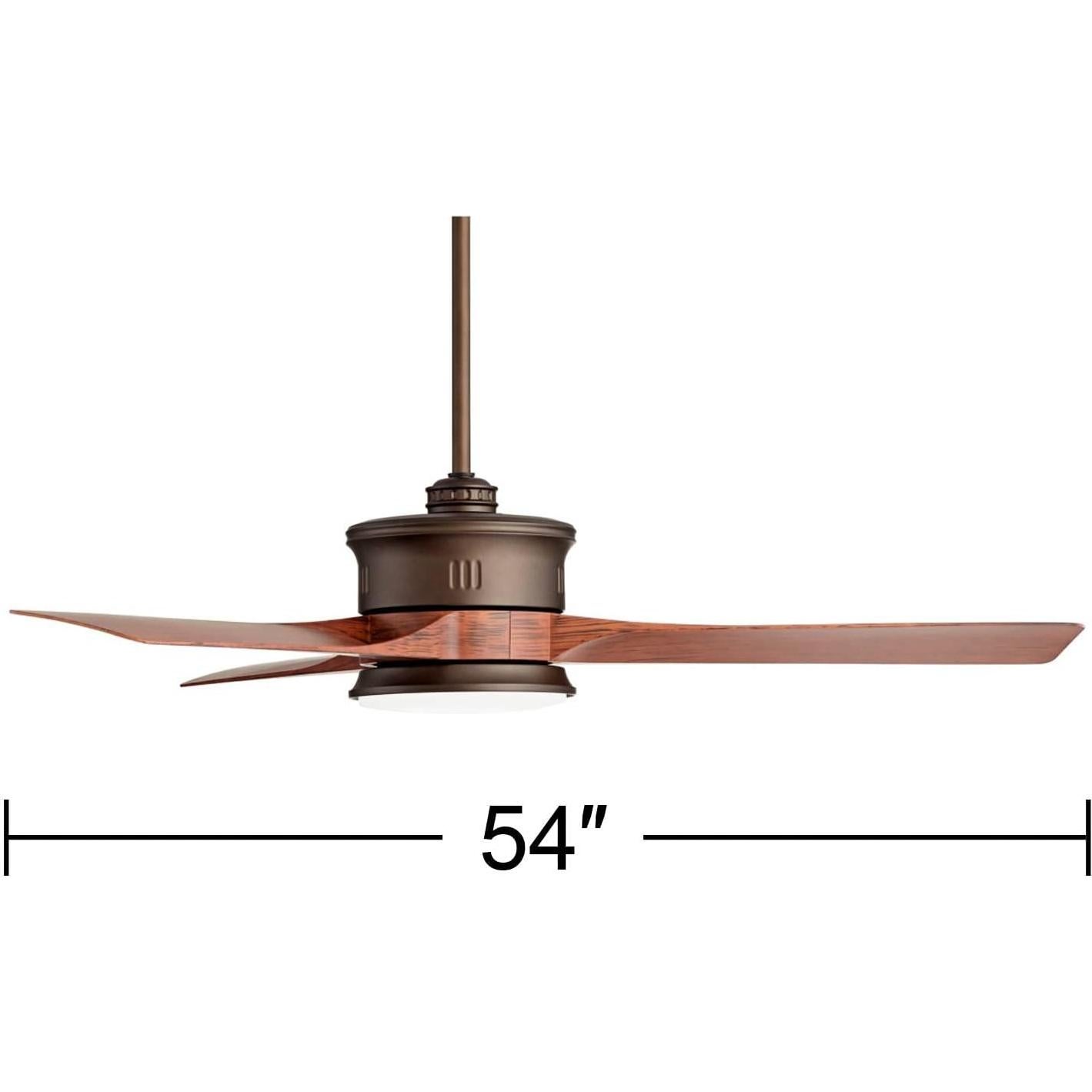 Ventilador de Techo Casa Vieja 54" LED Bronce Imperial con Control Remoto