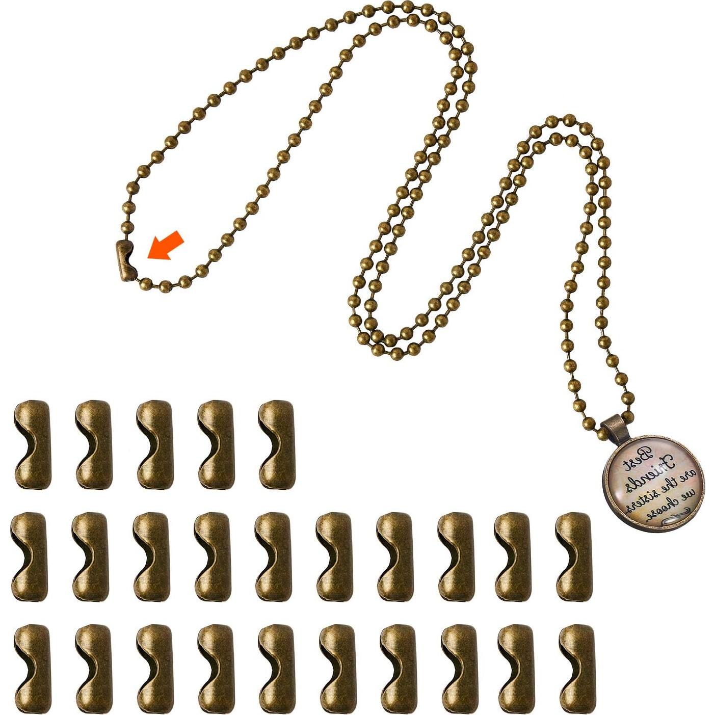 Cadena de Extensión para Ventilador YeeBeny 5m Bronce 25 Conectores