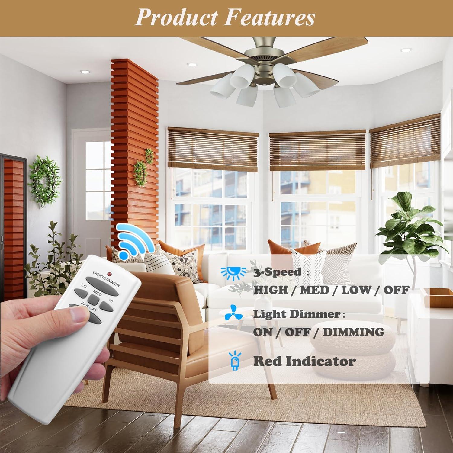 Kit Control Remoto Universal para Ventilador de Techo Prichor