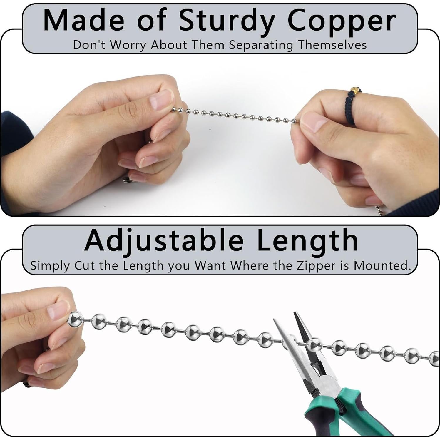 Juego de 2 Cadenas de Tirar de Ventilador de Techo Aecsze 30 cm