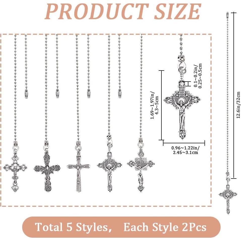 Cadena de Tirar para Ventilador de Techo CRASPIRE 32 cm 10Pcs