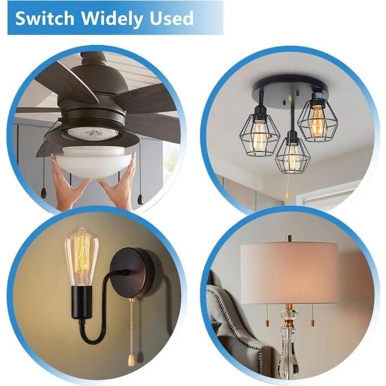 Interruptor de Luz para Ventilador de Techo Bsentster ZE-109M