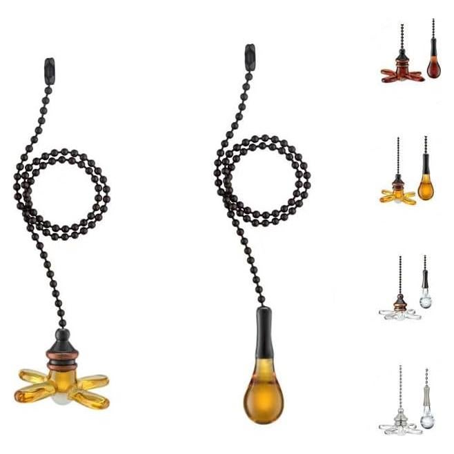 Ceiling Fan Pull Chain, Fan Pull Chain Extender, 12 inches, Faint Yellow