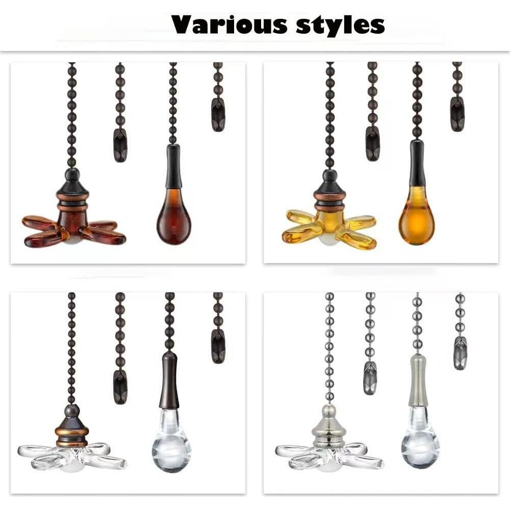 Ceiling Fan Pull Chain, Fan Pull Chain Extender, 12 inches, Faint Yellow