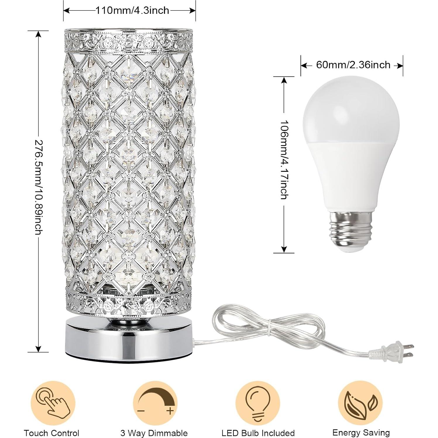 Lámpara de mesa táctil Seaside Village 4W regulable moderna