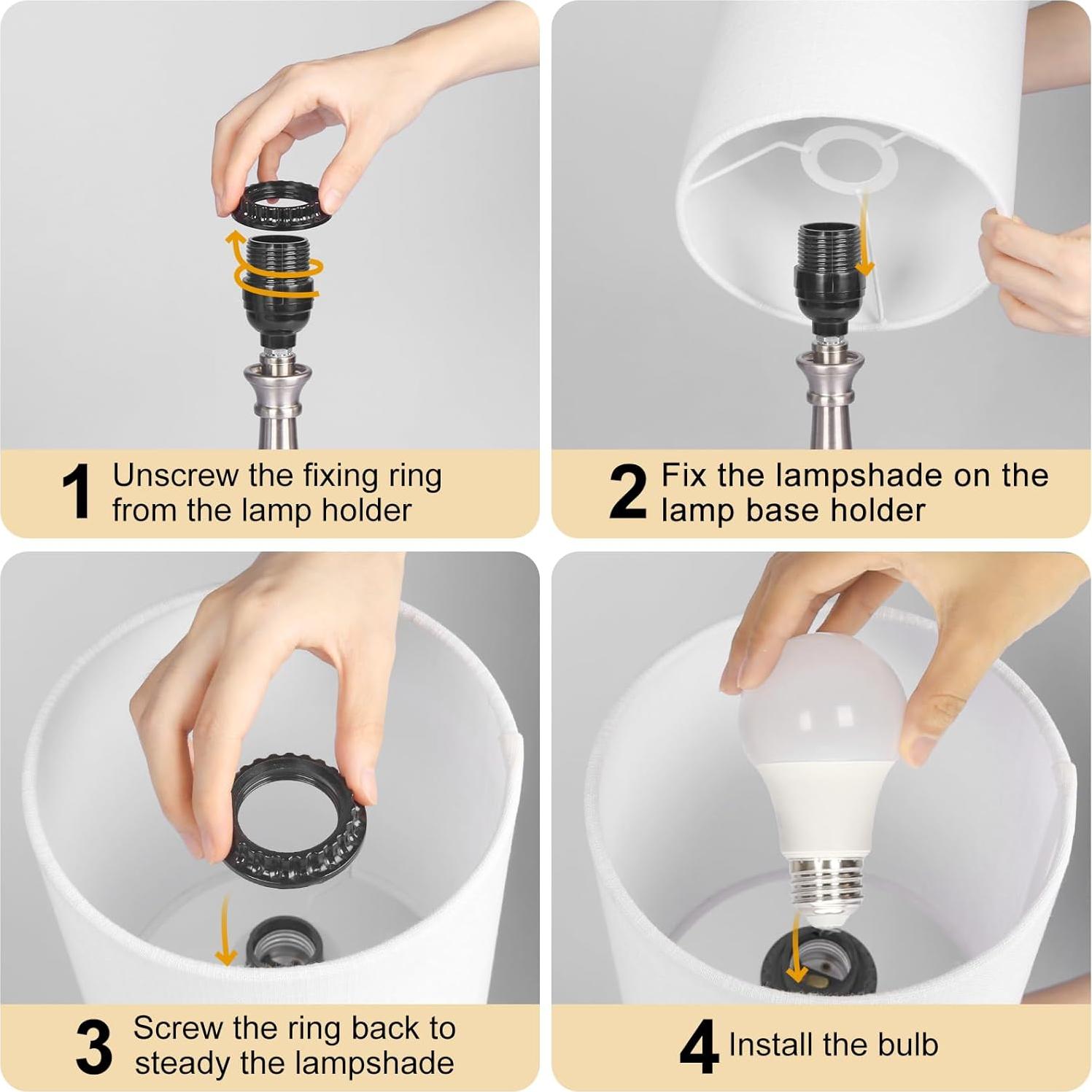 Lámpara de Mesa Táctil Boncoo Regulable 3 Niveles 40.6cm