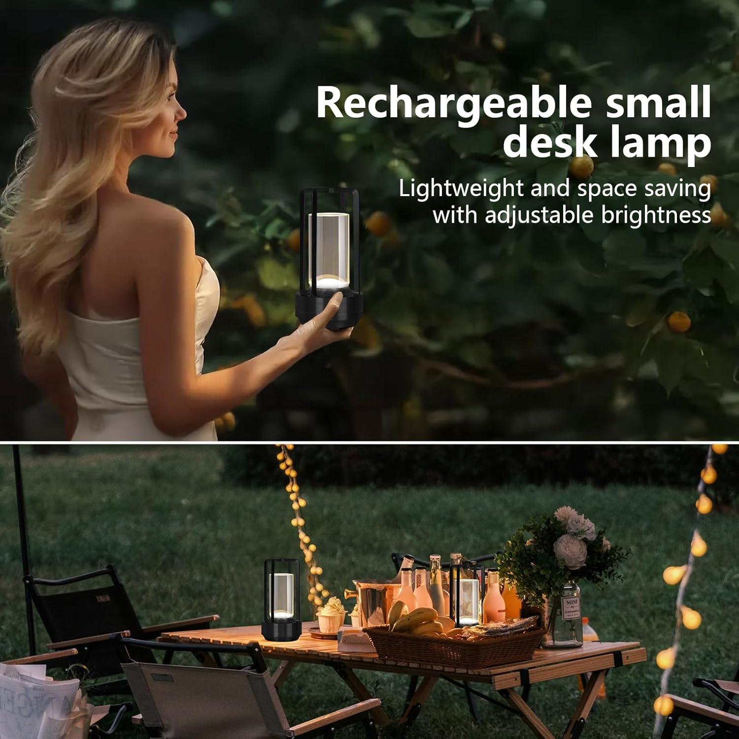 Lámpara de Mesa LED Inalámbrica Baishezhuan A-1 Negra