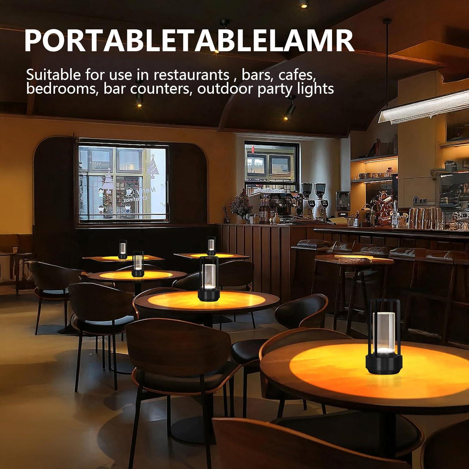 Lámpara de Mesa LED Inalámbrica Baishezhuan A-1 Negra