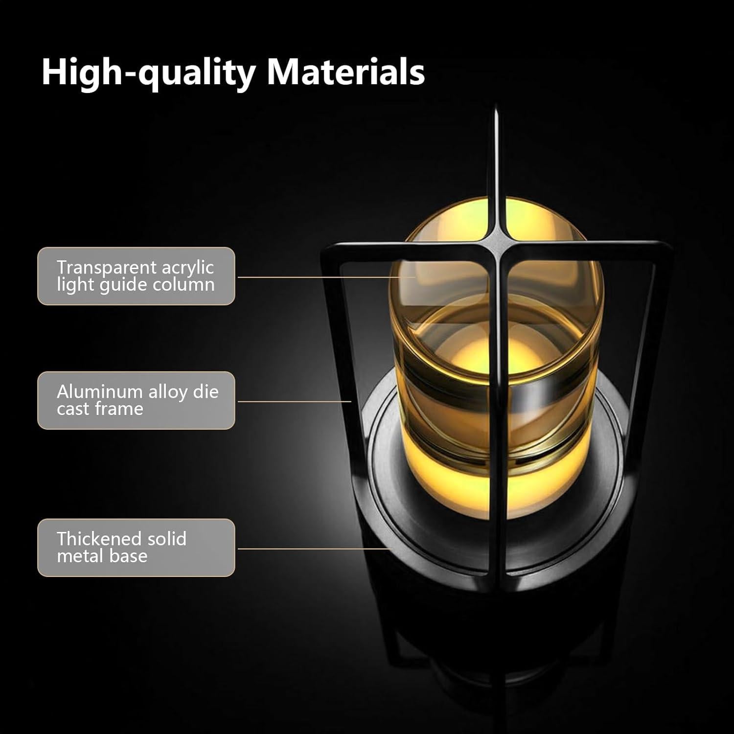 Lámpara de Mesa LED Inalámbrica Baishezhuan A-1 Negra