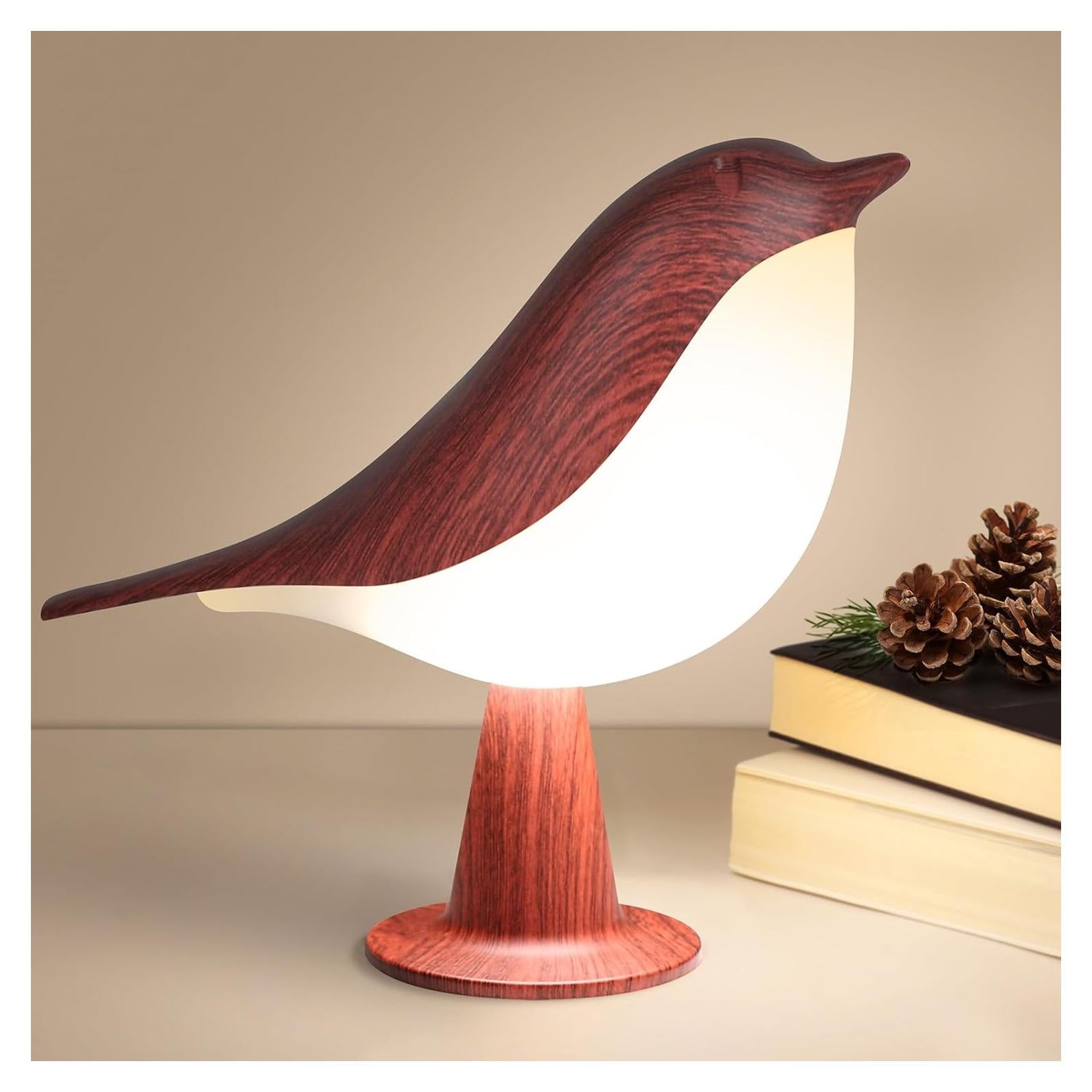 Lámpara de Mesa Inalámbrica VoMii Bird, 2600mAh, Táctil