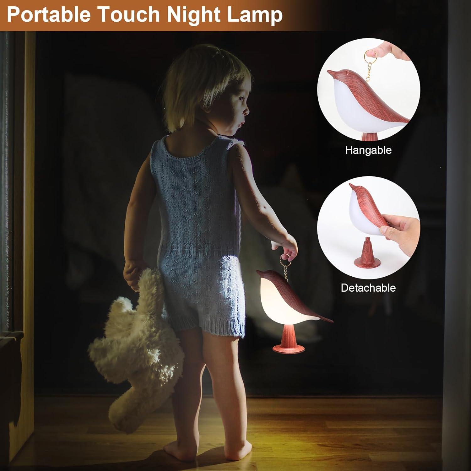 Lámpara de Mesa Inalámbrica VoMii Bird, 2600mAh, Táctil