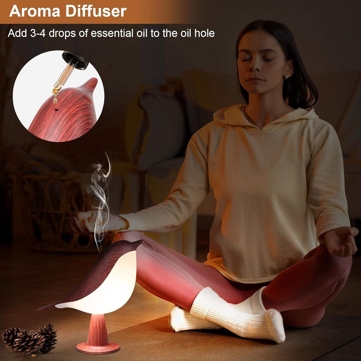 Lámpara de Mesa Inalámbrica VoMii Bird, 2600mAh, Táctil