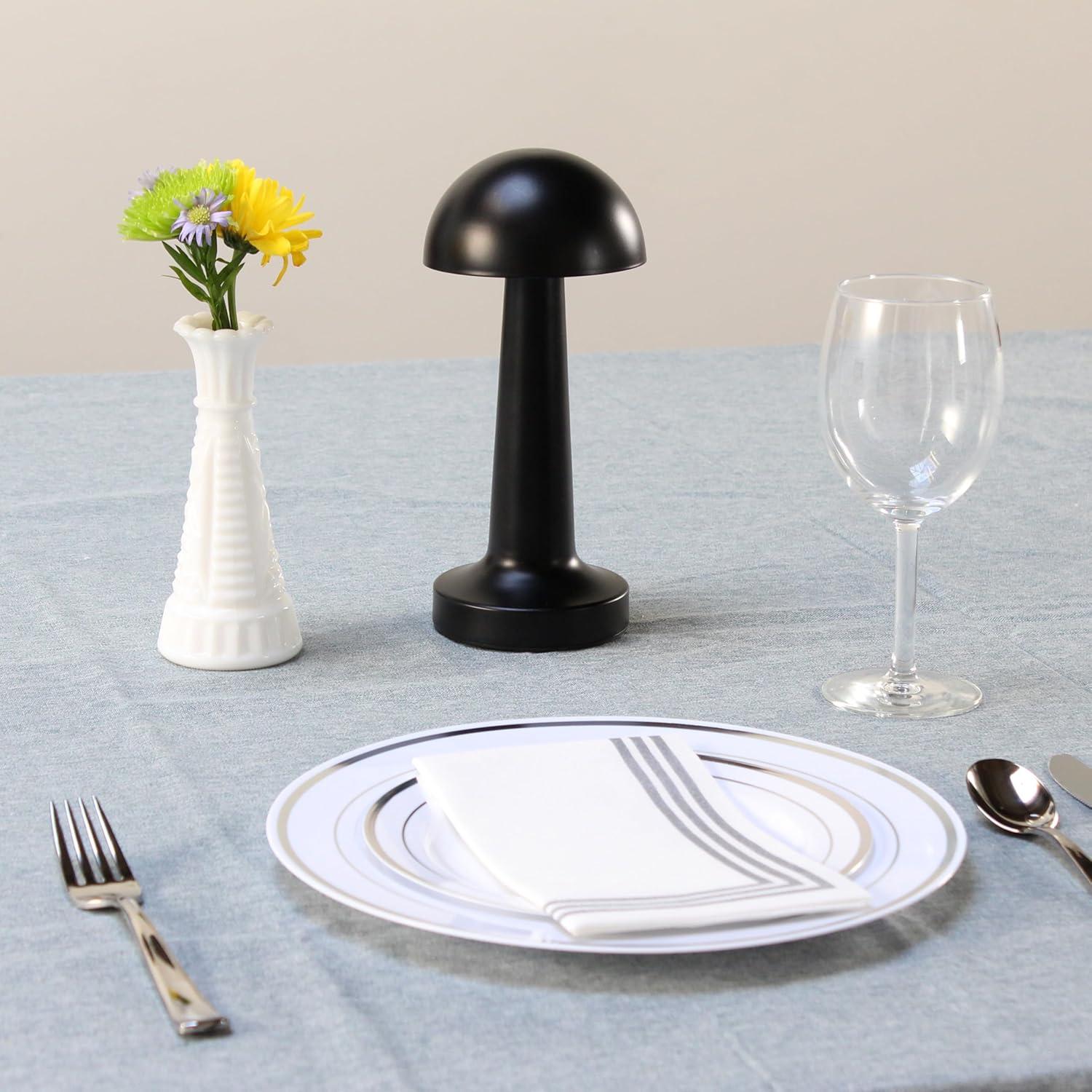 Lámpara de Escritorio Táctil Recargable Diseños Simples LD1081-BLK