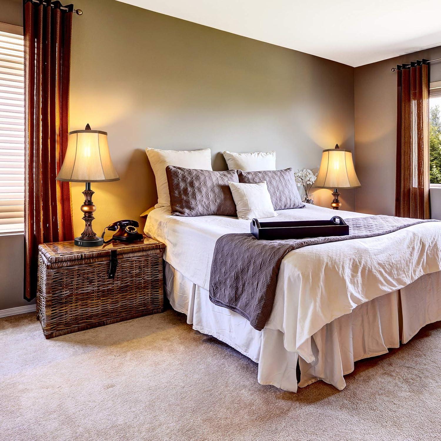 Juego de 2 Lámparas de Mesa Táctiles PARTPHONER Bronce