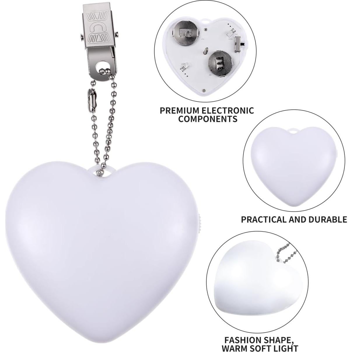 Luz de Monedero Uonlytech LED Táctil Corazón 6.9x6.5cm