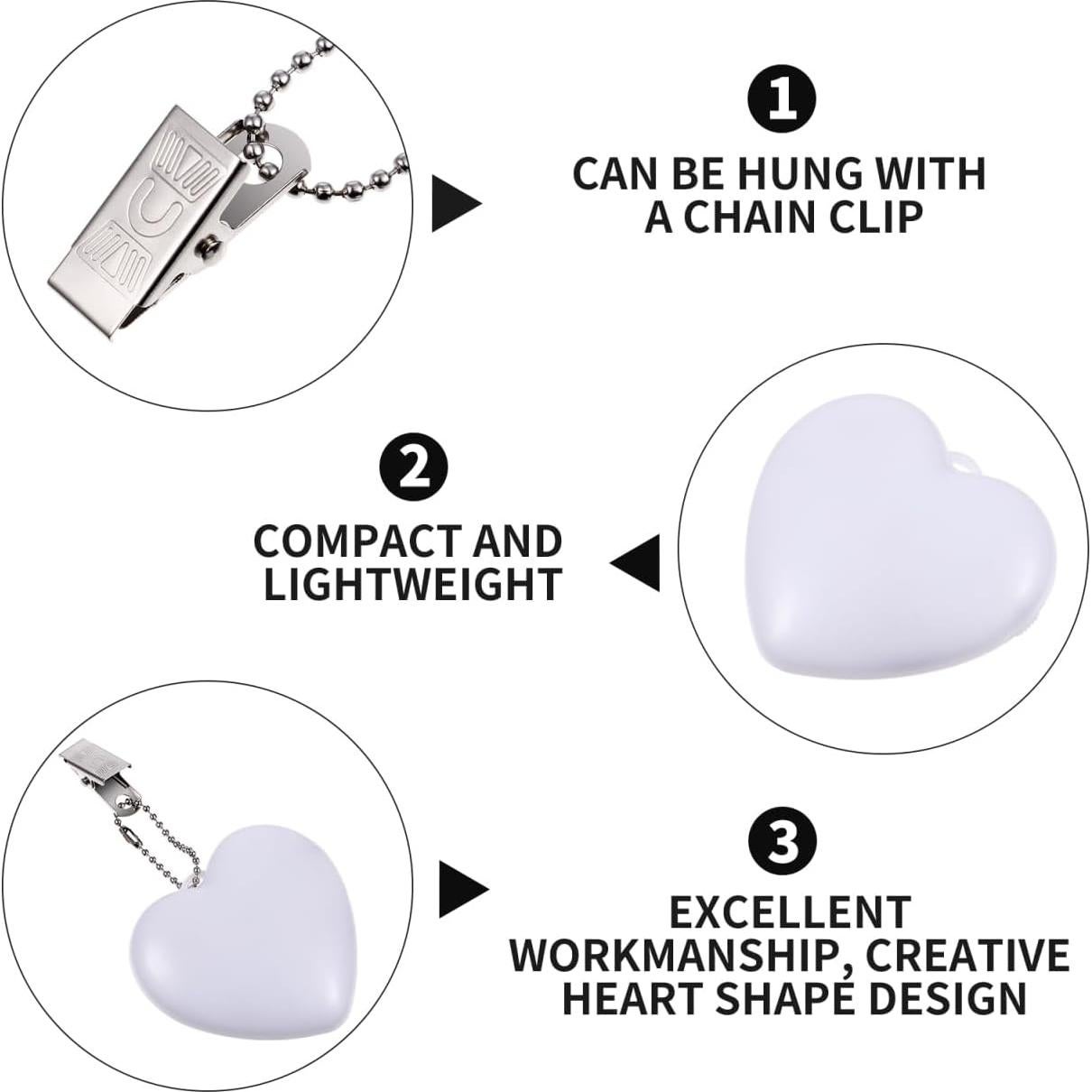 Luz de Monedero Uonlytech LED Táctil Corazón 6.9x6.5cm