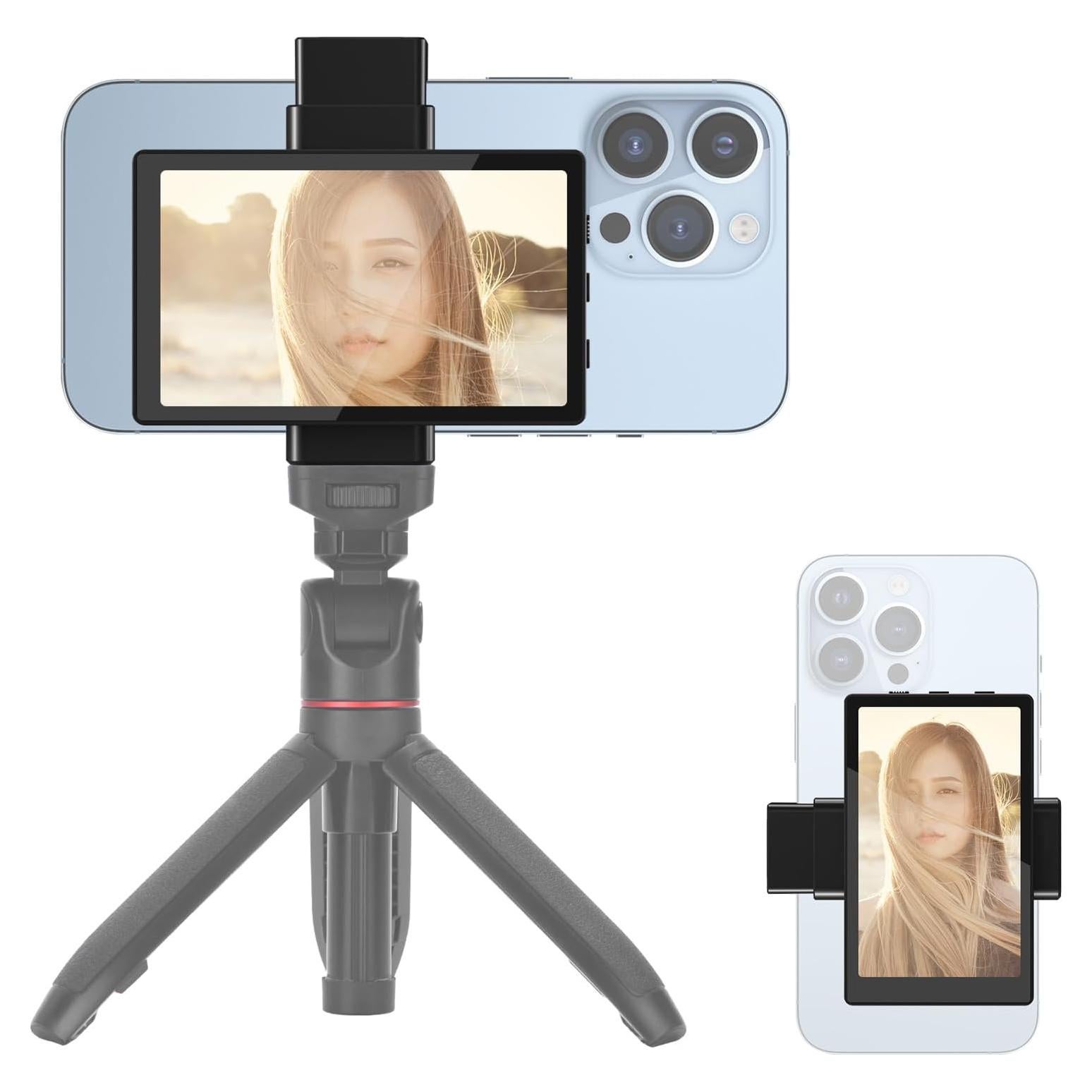 Pantalla de Vlog Newmowa PH01, 4K 30fps, Control Remoto