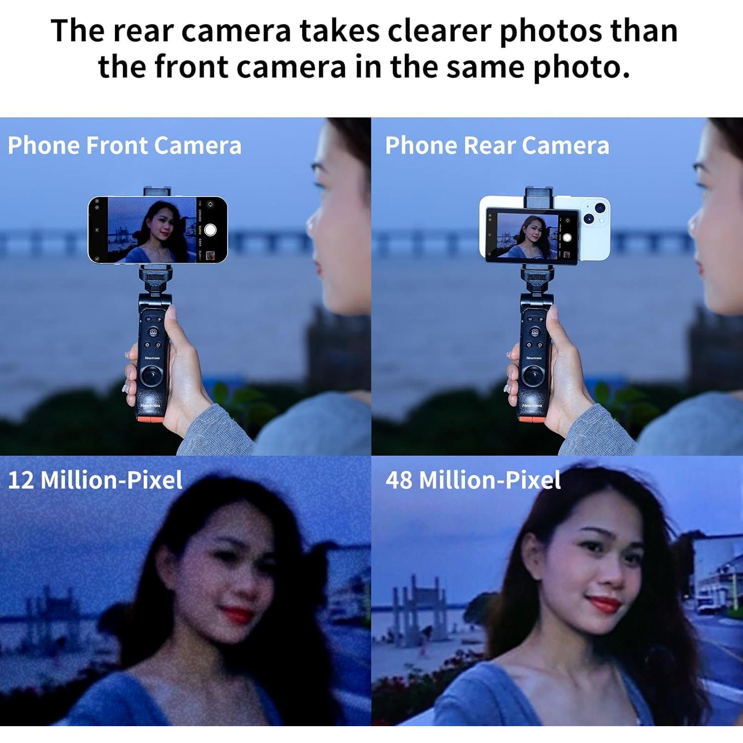 Pantalla de Vlog Newmowa PH01, 4K 30fps, Control Remoto