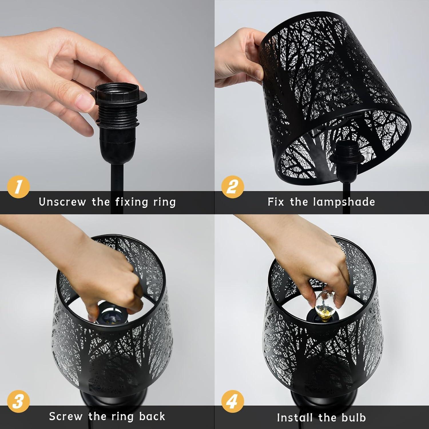 Lámpara de Mesa GYMAOYI con Regulador Táctil Dimmable 3 Niveles