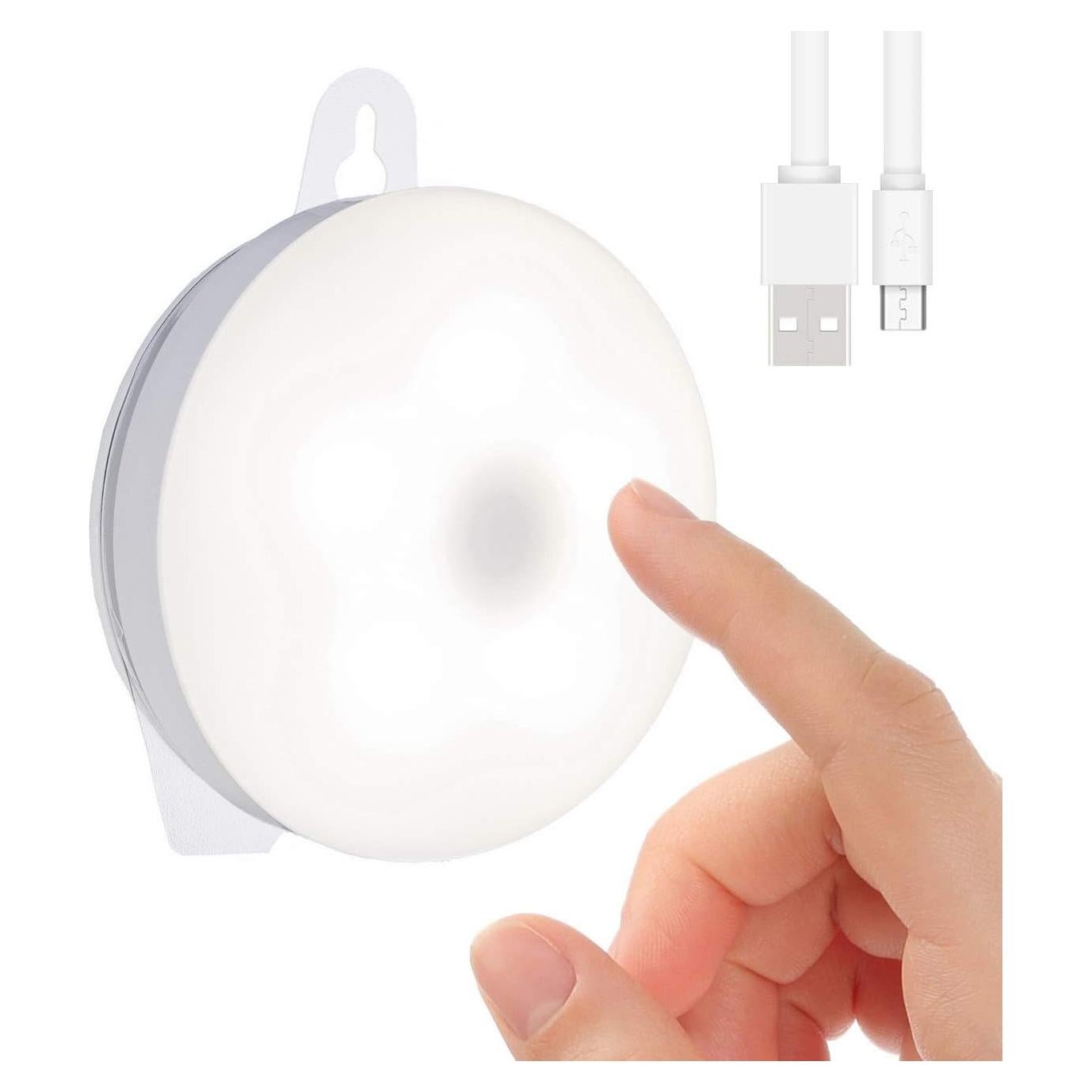 Luz Táctil Recargable RTSU LED 4000K, Luz Nocturna Adherible