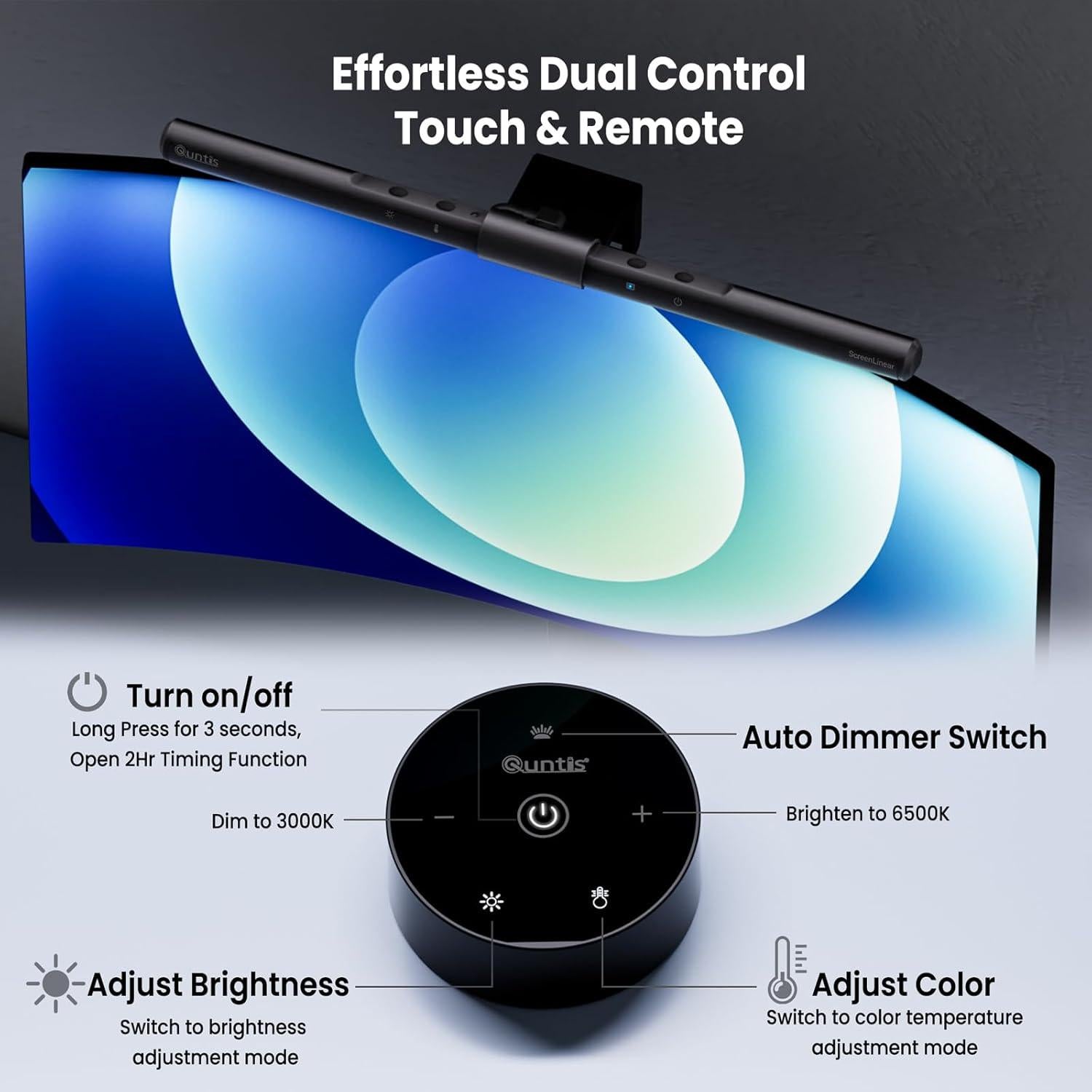 Lámpara LED para Monitor Quntis ScreenLinear Pro 39.9 cm