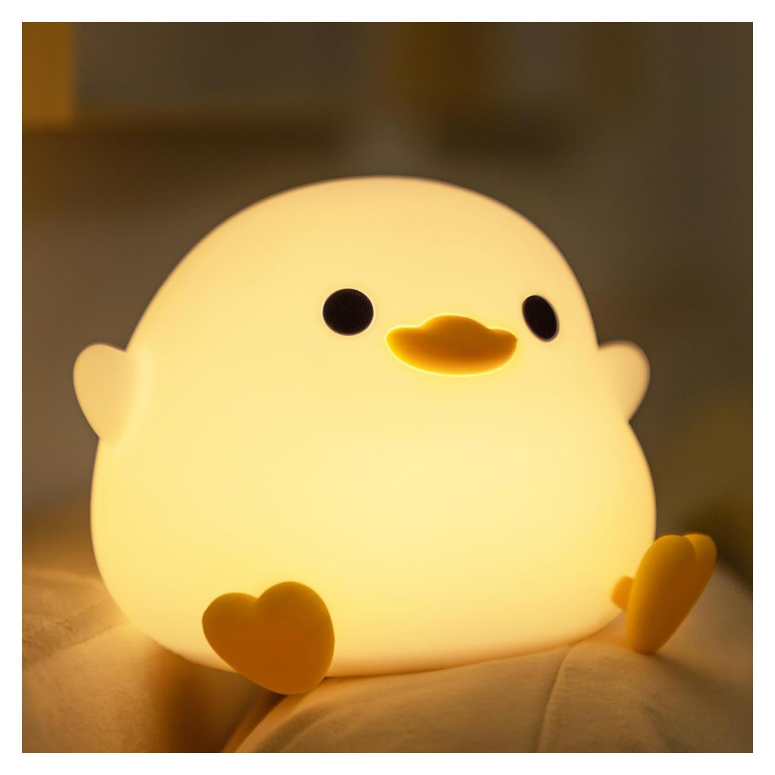 Luz Nocturna Dodo Pato LED YuanDian - Lámpara Silicona Recargable