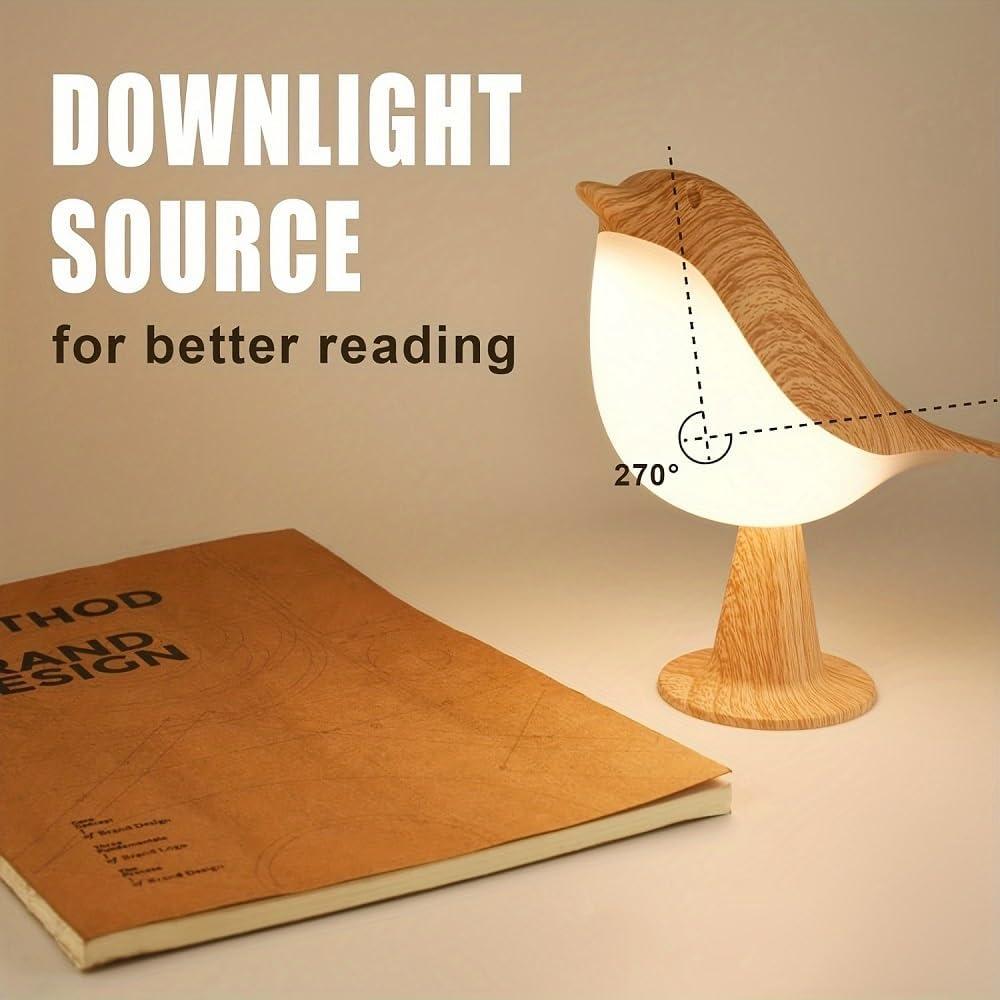 Lámpara de Mesa Cordless Bird Deogos - Luz Nocturna 3 Colores