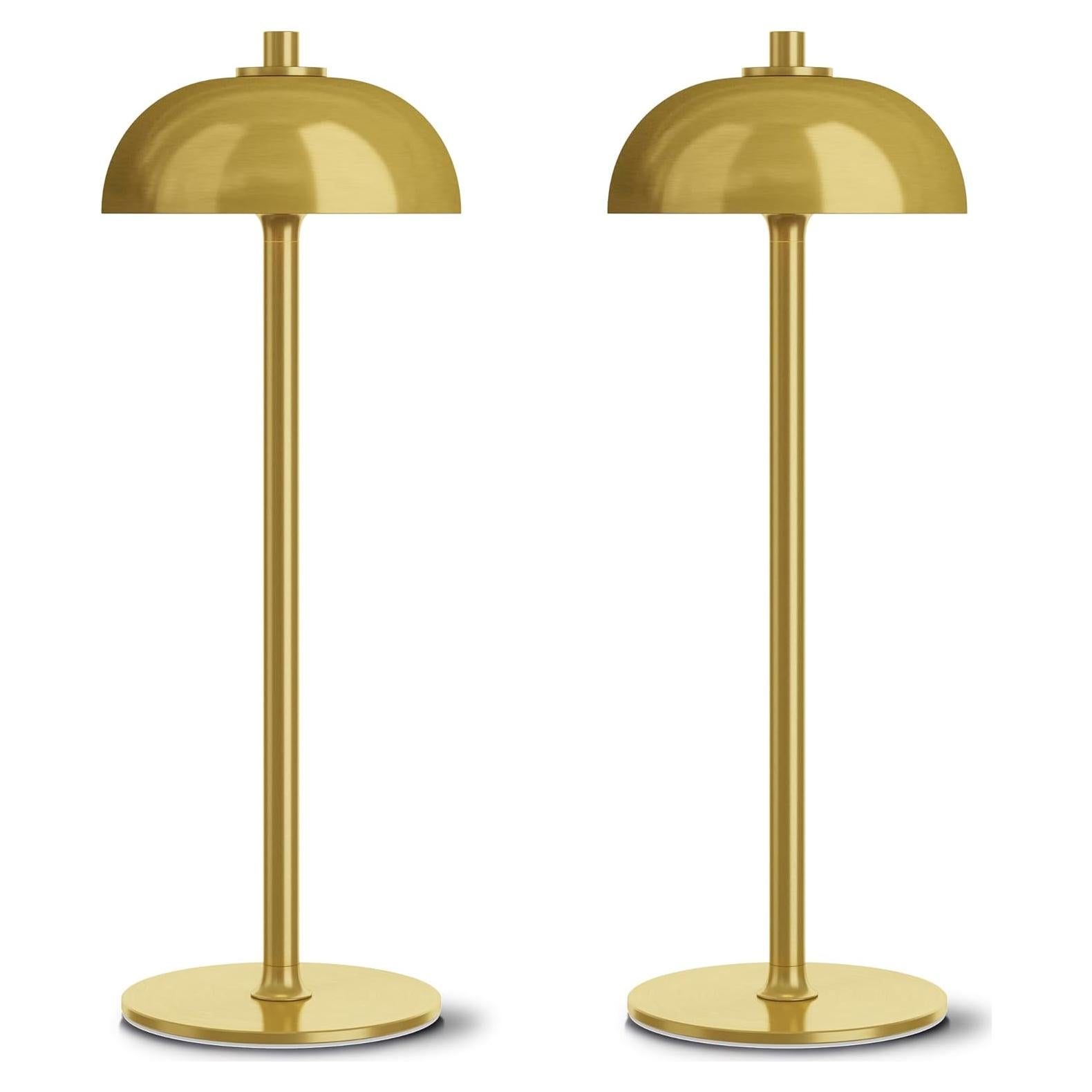 Lámpara de Mesa Inalámbrica JONEMO Oro Cepillado 5000mAh