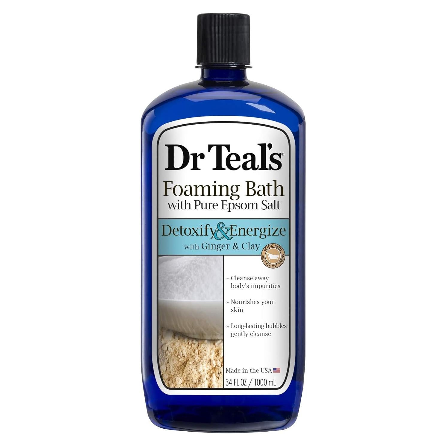 Baño Espumoso Dr Teal's 1006.88 ml Detoxificante Jengibre