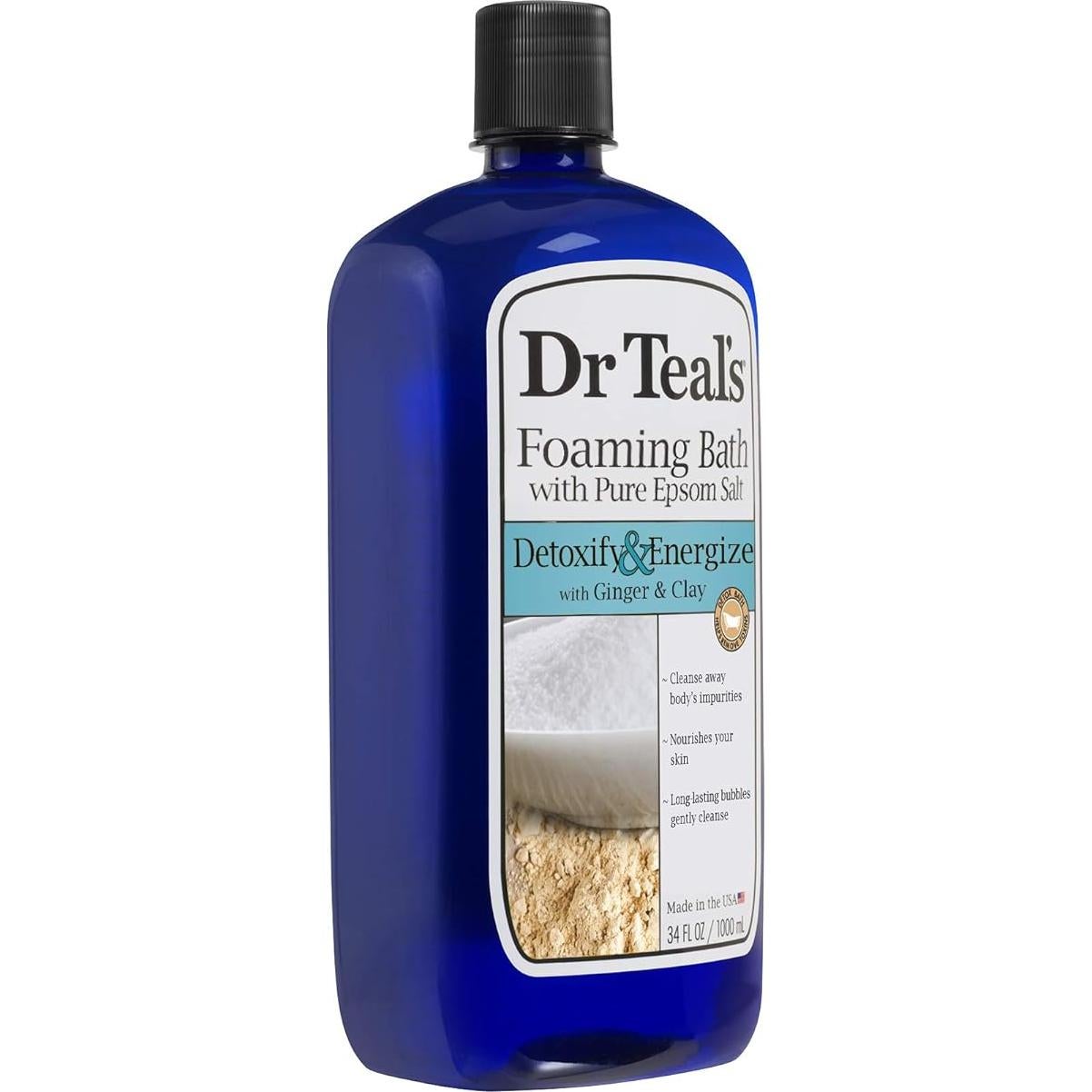 Baño Espumoso Dr Teal's 1006.88 ml Detoxificante Jengibre