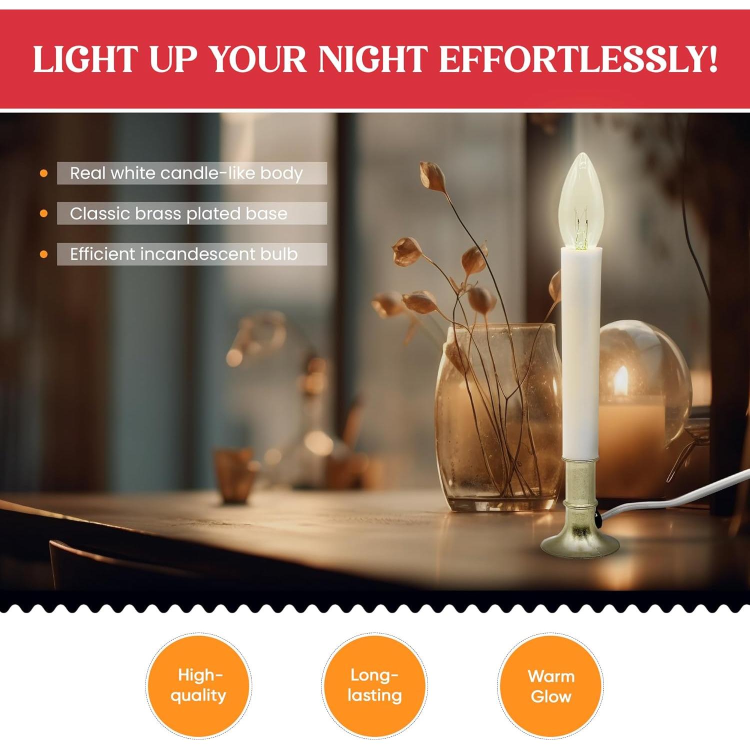 Lámpara de Ventana Eléctrica Creative Hobbies 22.86 cm Latón