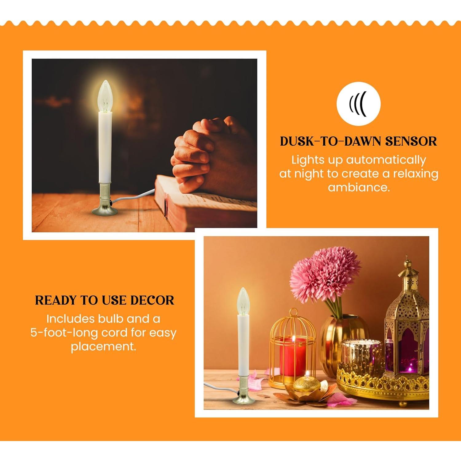 Lámpara de Ventana Eléctrica Creative Hobbies 22.86 cm Latón