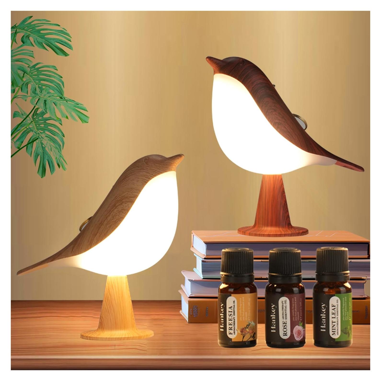 Lámpara de Mesa LED Lenporl en Forma de Pájaro con Aromaterapia