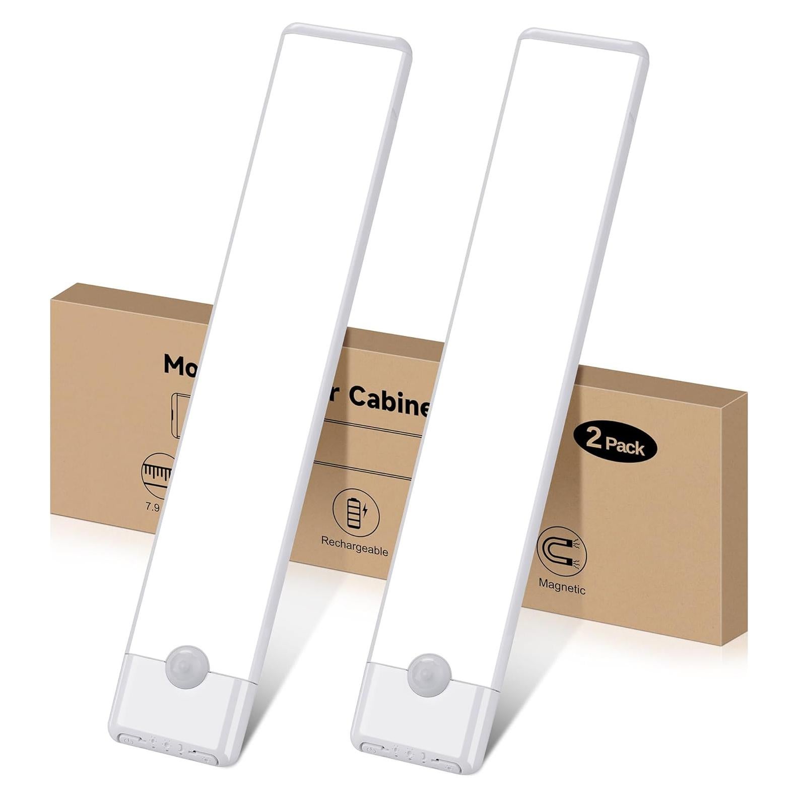 Luces de Sensor de Movimiento YLXS 20.32 cm Recargables 2-Pack