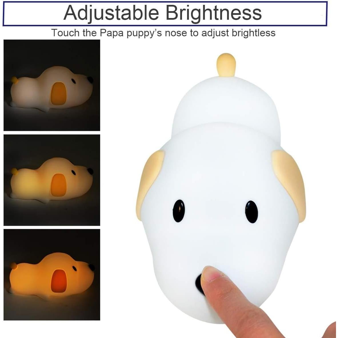 Luz Nocturna Táctil Perrito LED S NMT 16cm 2700K-6500K