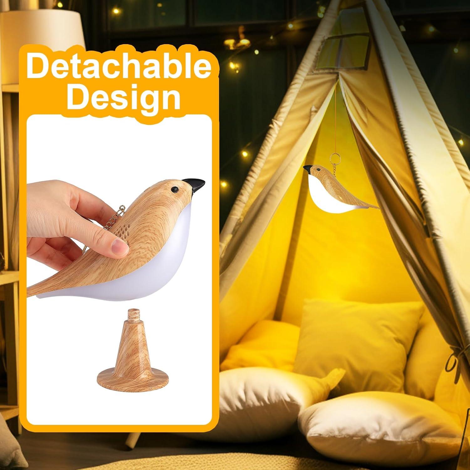 Lámpara de Mesa Deogos BirdLamp Táctil Recargable 3 Niveles