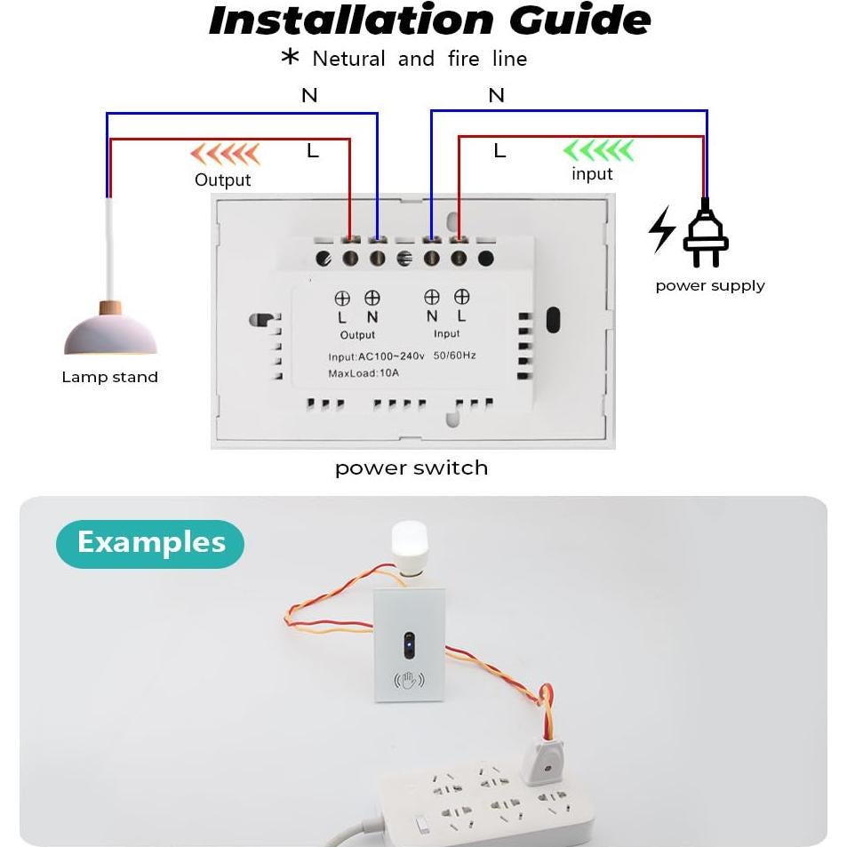 Interruptor de luz infrarrojo cerhot sin contacto 12x7cm