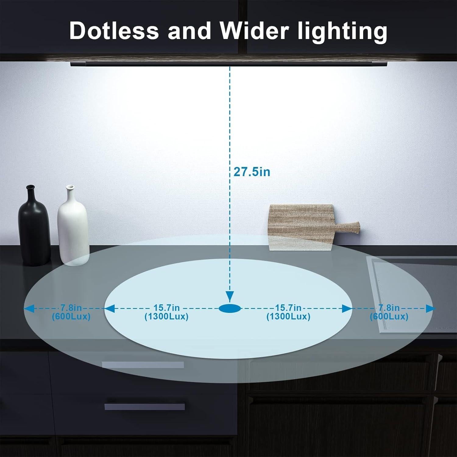 Barra de Luz LED WOBANE 42 cm Regulable Inalámbrica 800LM