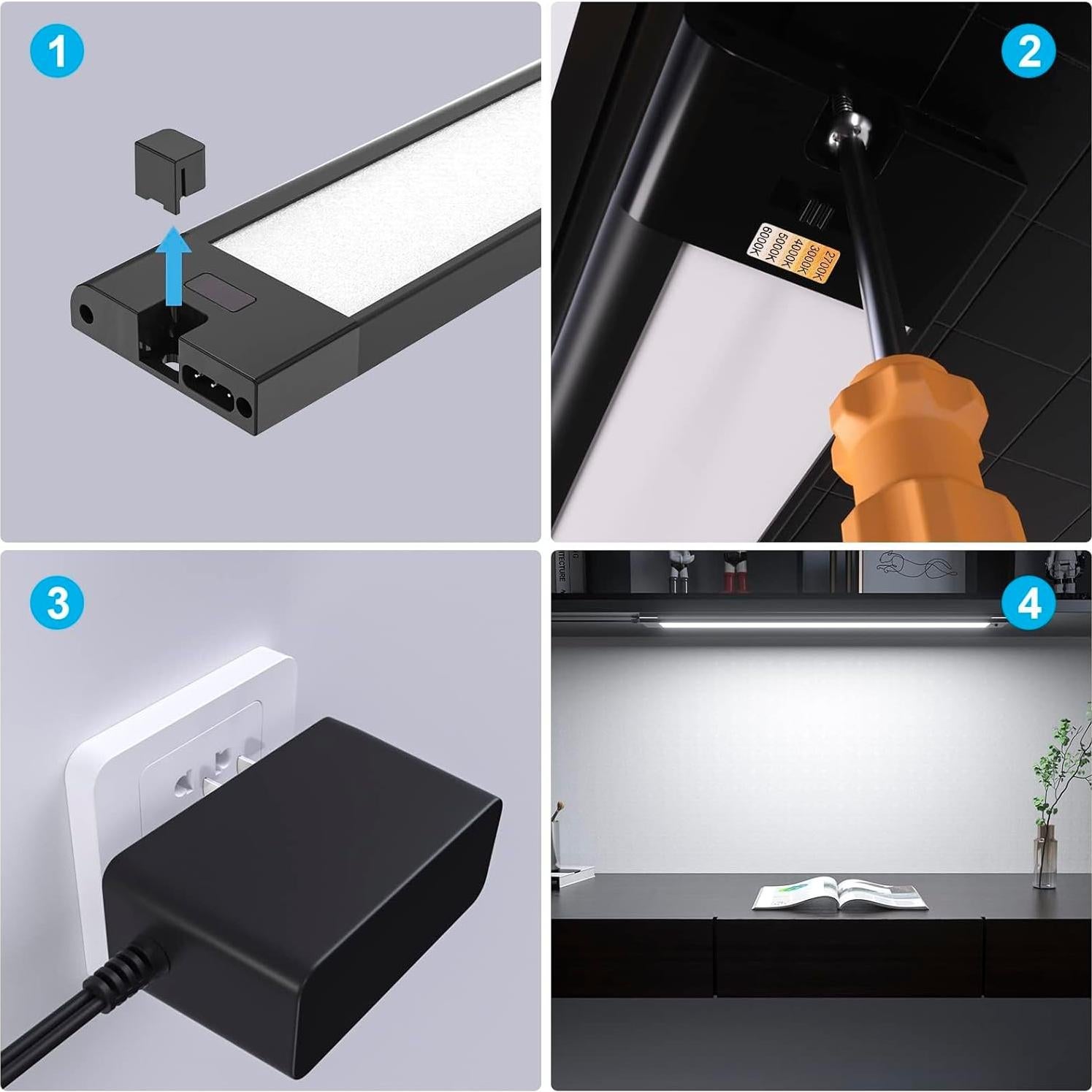 Barra de Luz LED WOBANE 42 cm Regulable Inalámbrica 800LM