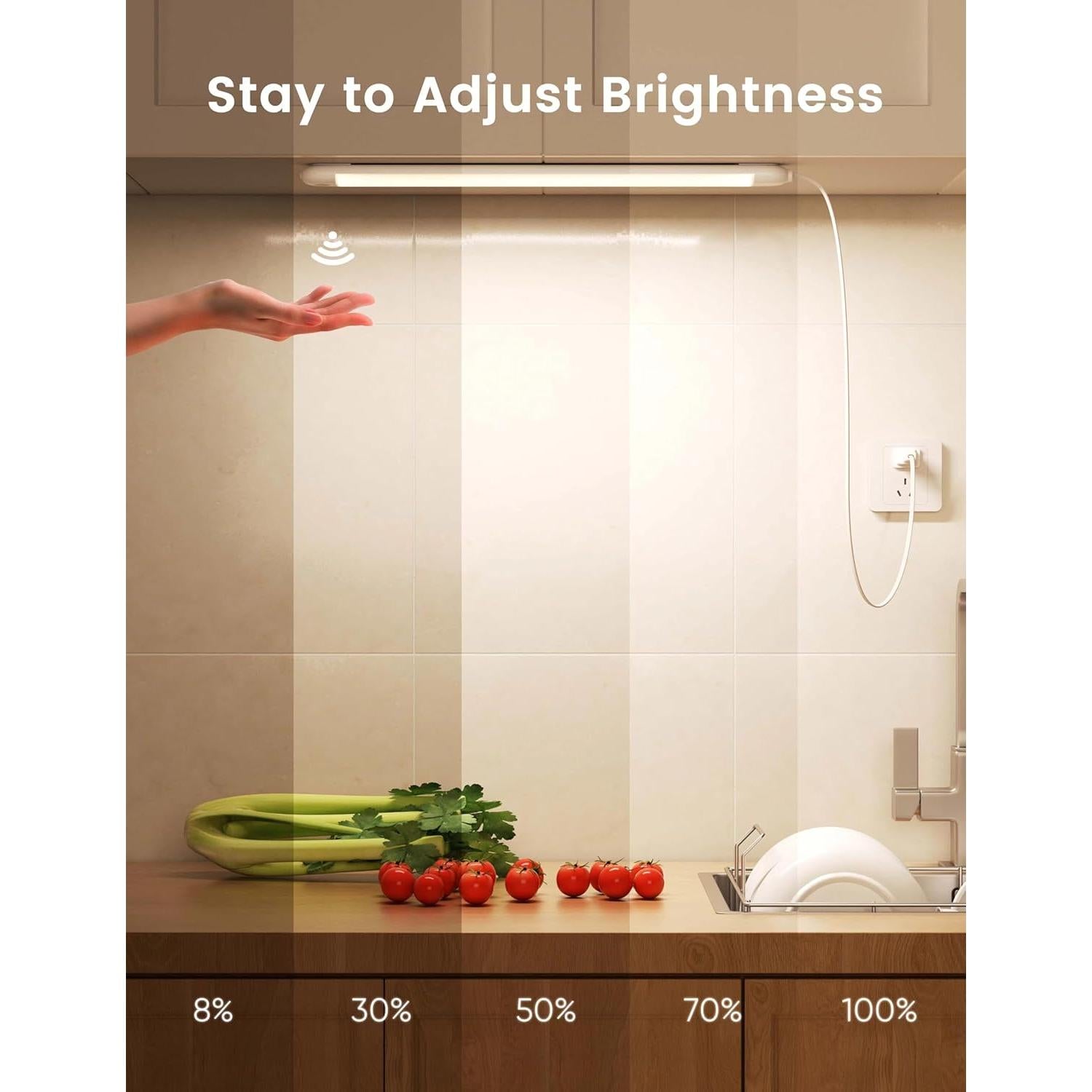 Luz LED bajo gabinete Joyzy 40 cm con sensor de movimiento