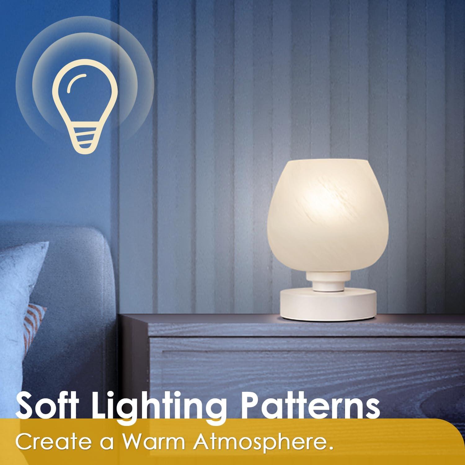 Lámpara de Mesa Táctil Soilsiu GL-002, Regulable 3 Niveles