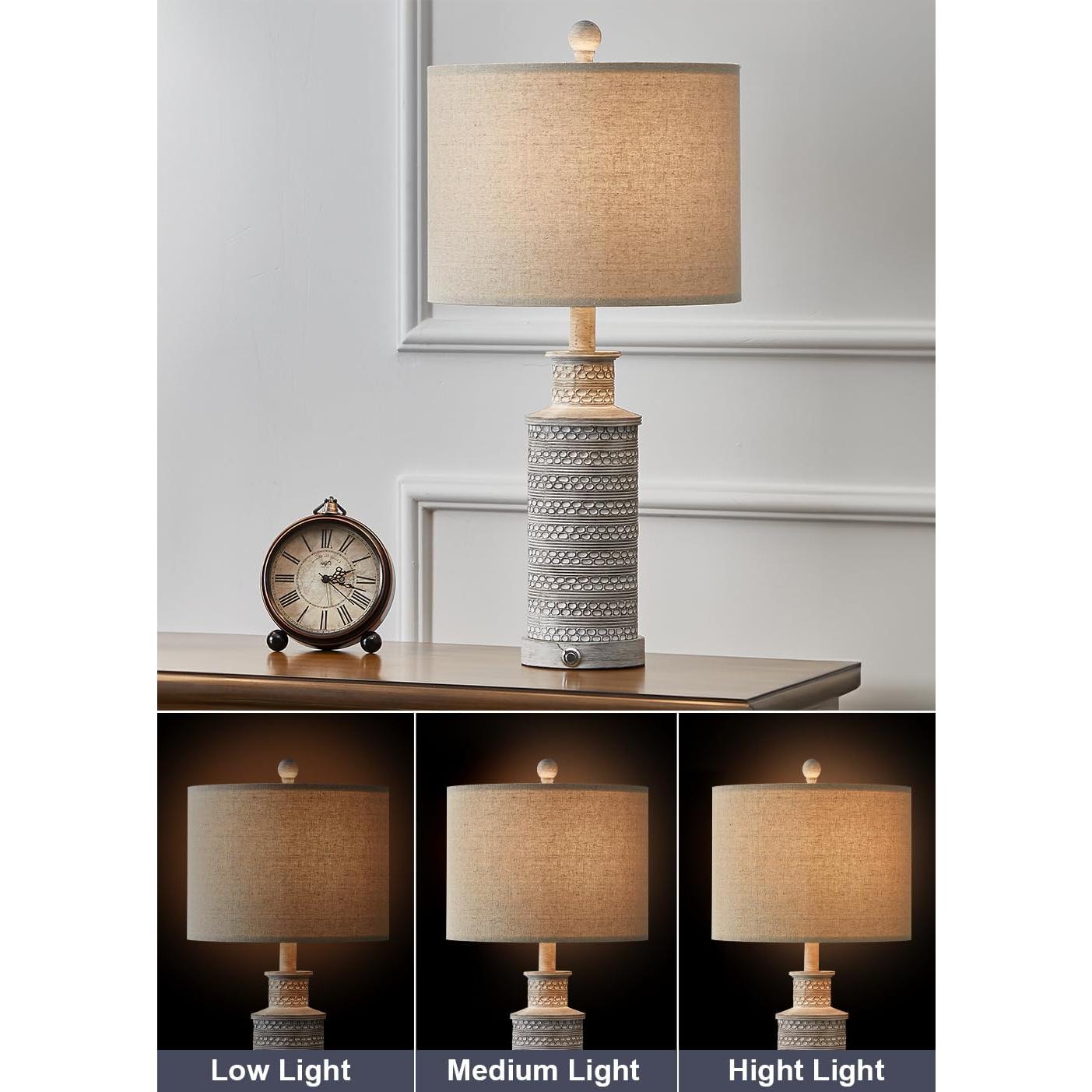 Lámpara de Mesa Táctil Regulable BOBOMOMO Vintage 3 Niveles USB