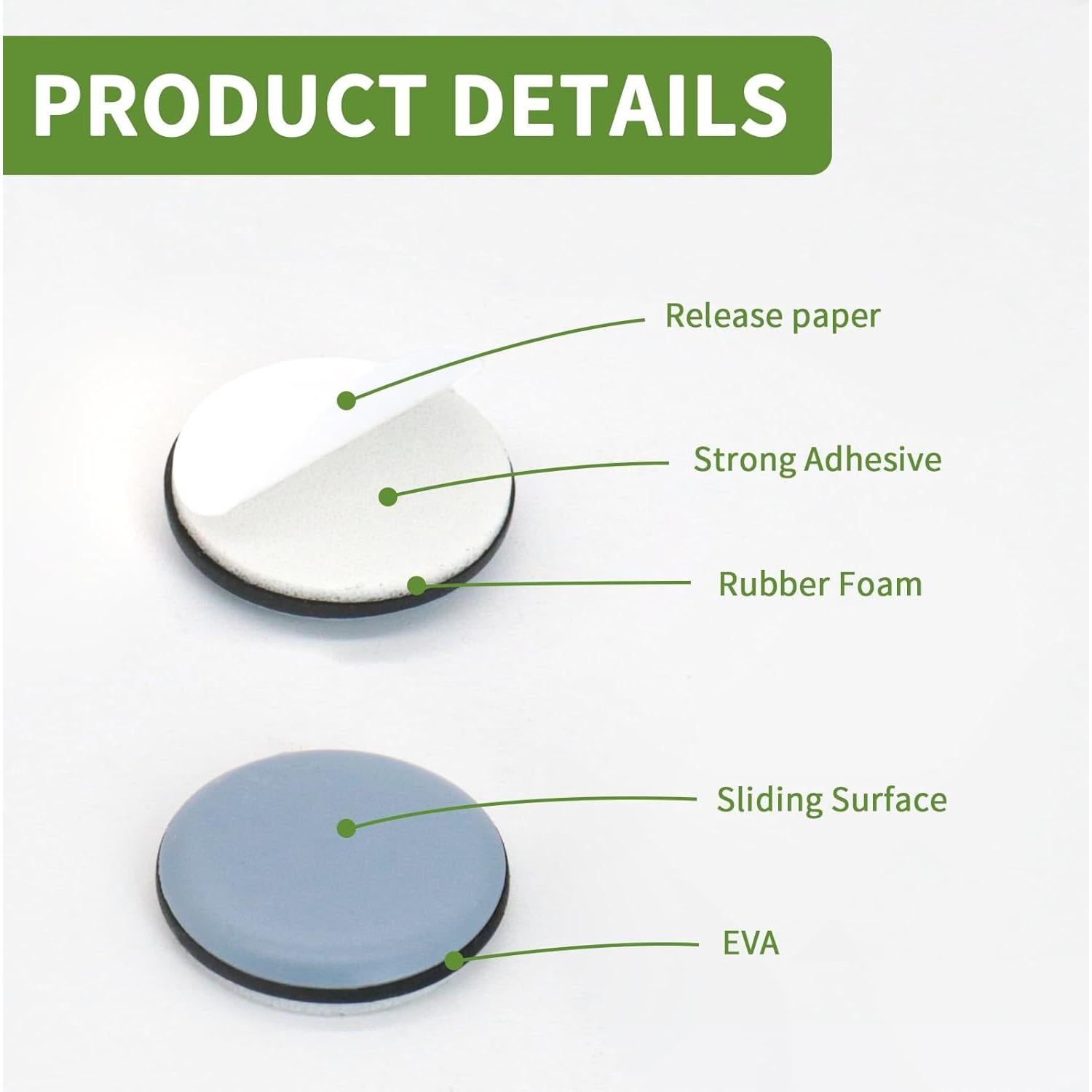 Deslizadores Autoadhesivos para Electrodomésticos 24PCS Azul