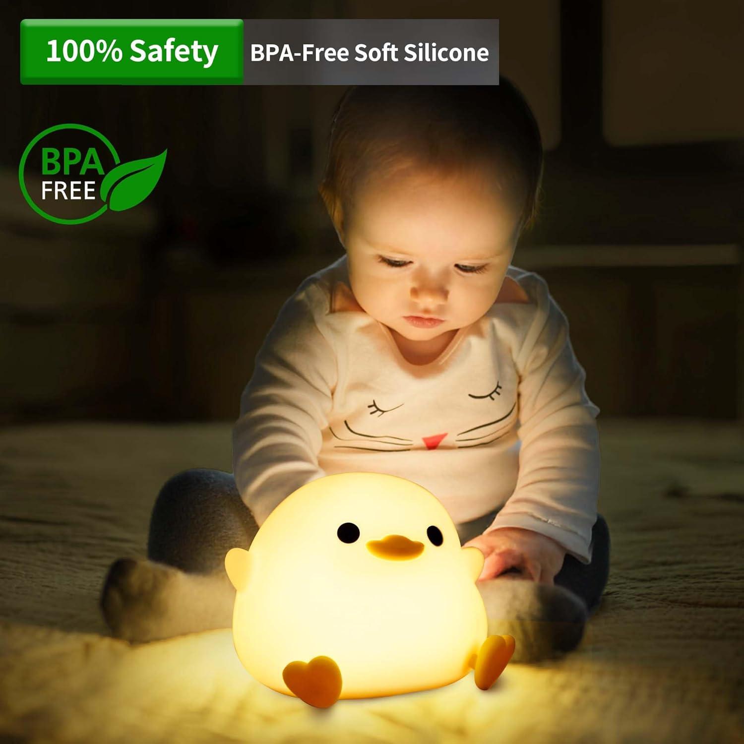 Luz Nocturna Pato Dodo Bemeedligt LED Recargable Táctil