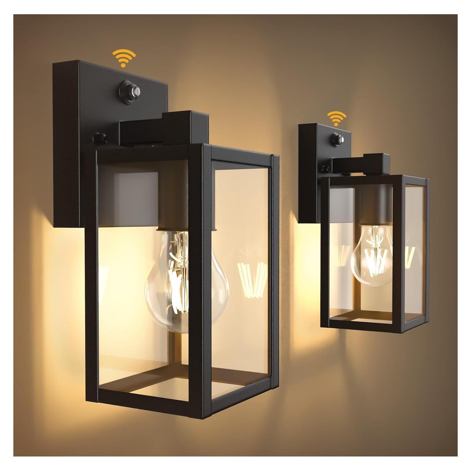 Lámparas de Pared Exterior PARTPHONER Dusk to Dawn 2-Pack