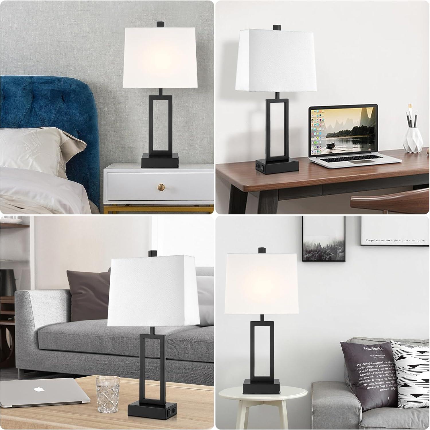 Juego de 2 Lámparas de Mesa Táctiles Lolikit con USB