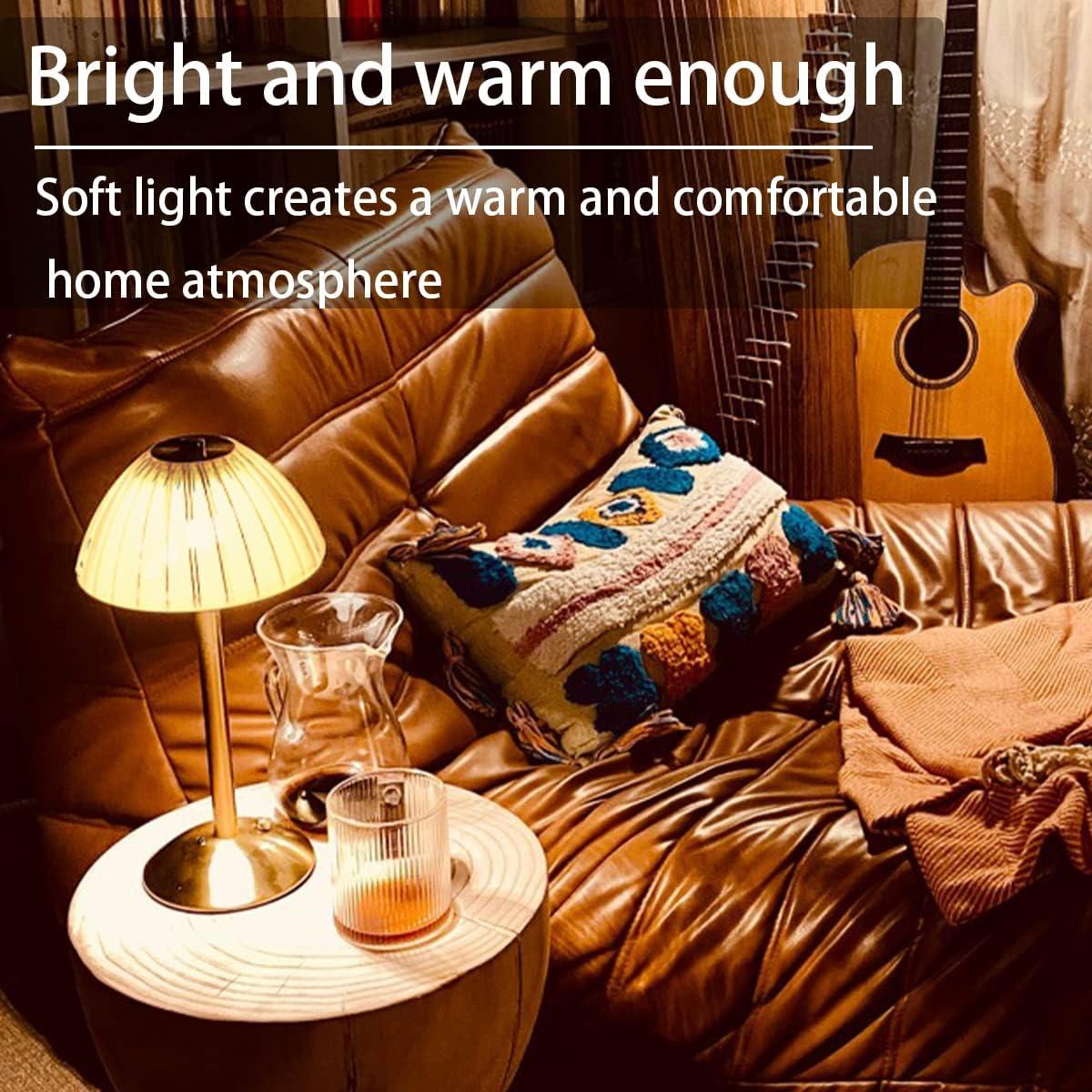 Lámpara de Mesa LED Portátil TIMEGOA Hongo 800 Lúmenes