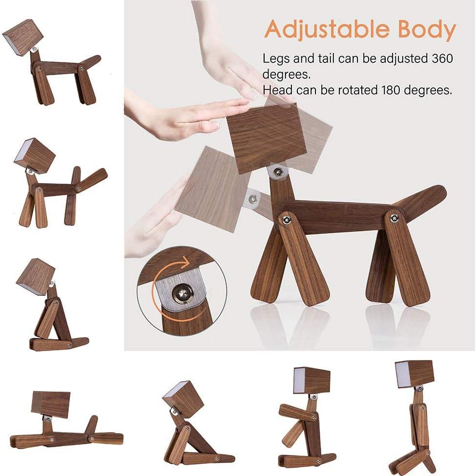 Lámpara de Mesa Perro HROOME TLP009M-WAL Regulable 32.8cm
