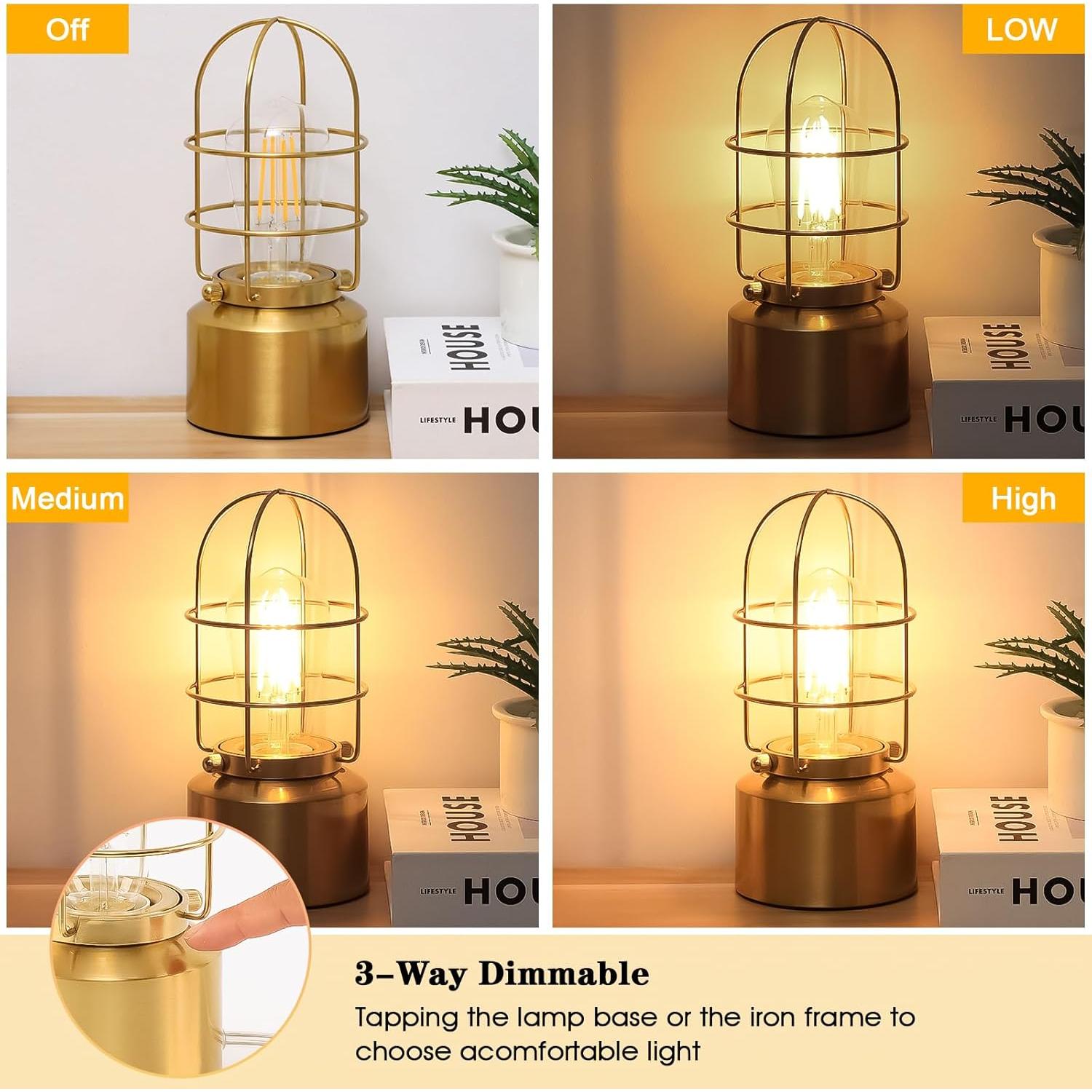 Lámpara de Mesa Regulable Haian Support Vintage Steampunk